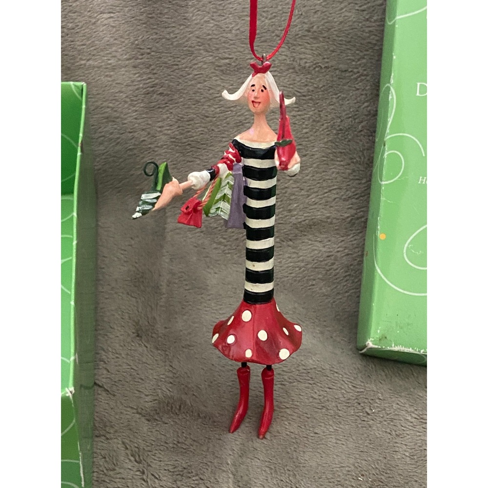 DEPT 56 Ornament LOLLYSTICKS LOLLY STICKS by KYM BOWLES Shoe Shopping Christmas - Picture 3 of 6